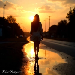 Обкладинка пісні She left quietly, Edgar Tuniyants